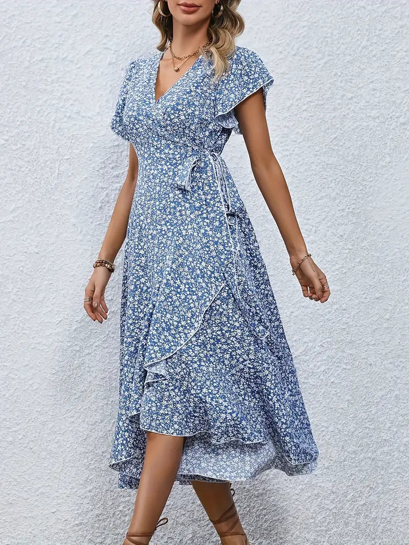 Sarinza™ - Floral Midi Dress