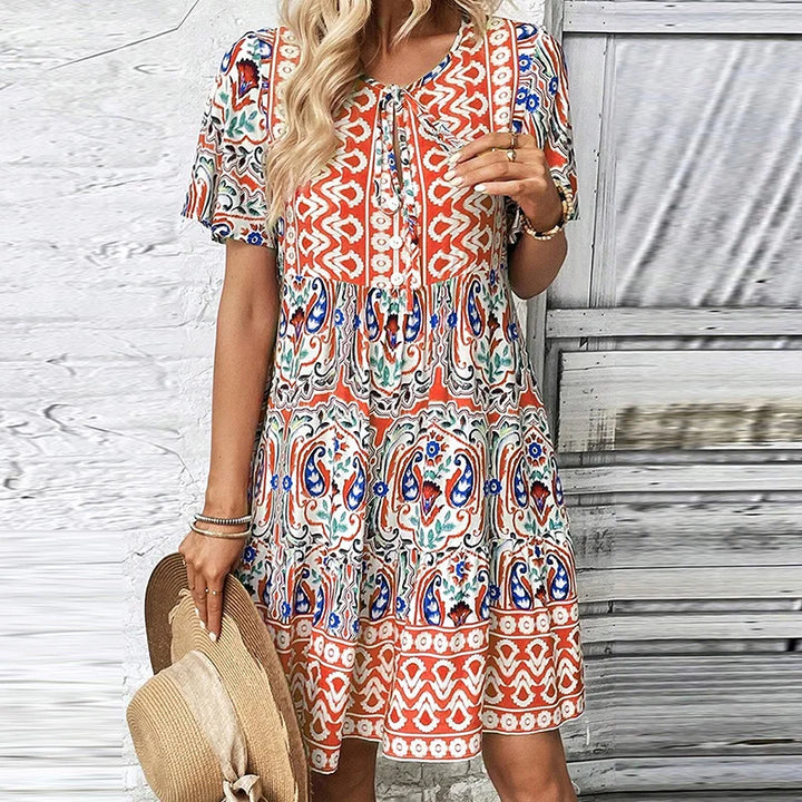 Ariadnea™ - Casual Print Dress