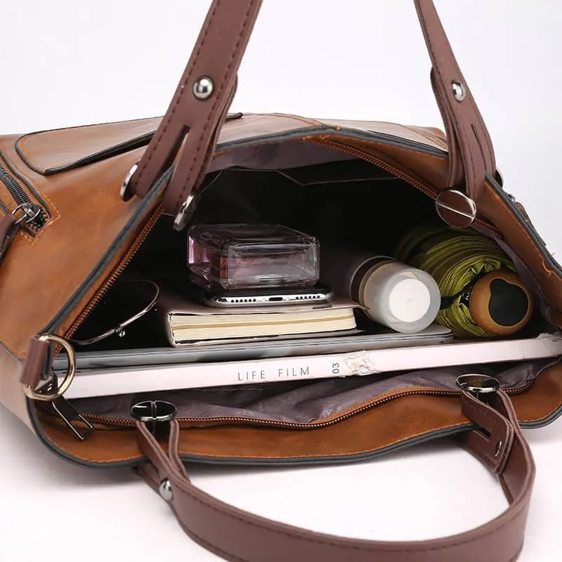 Scotta™ - Poppy Leather Shoulder Bag