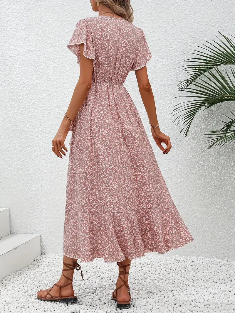 Sarinza™ - Floral Midi Dress