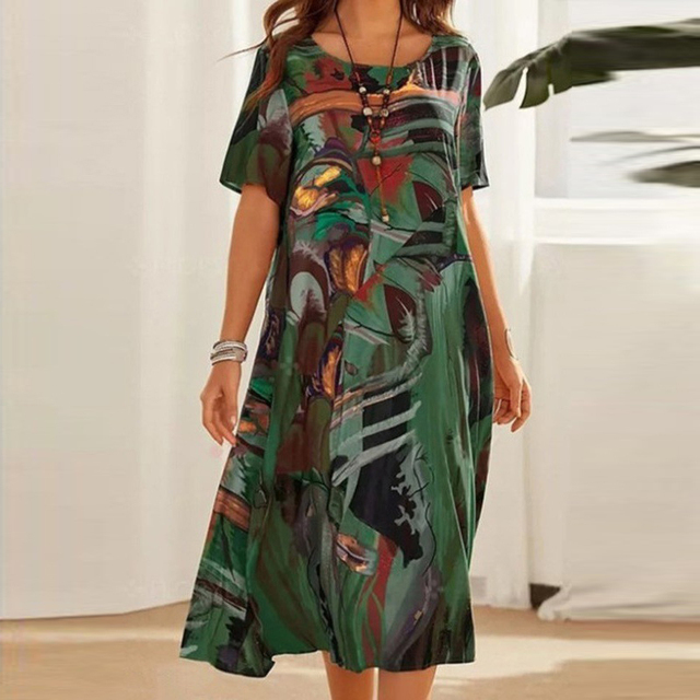 Mira™ - Casual Plus-size Tie Dress