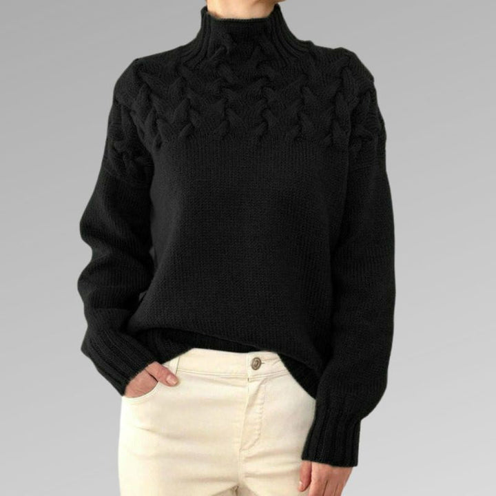 Inès | Elegant cable sweater