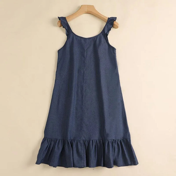 Dahlia™ - Women's Bohemian Denim Dress