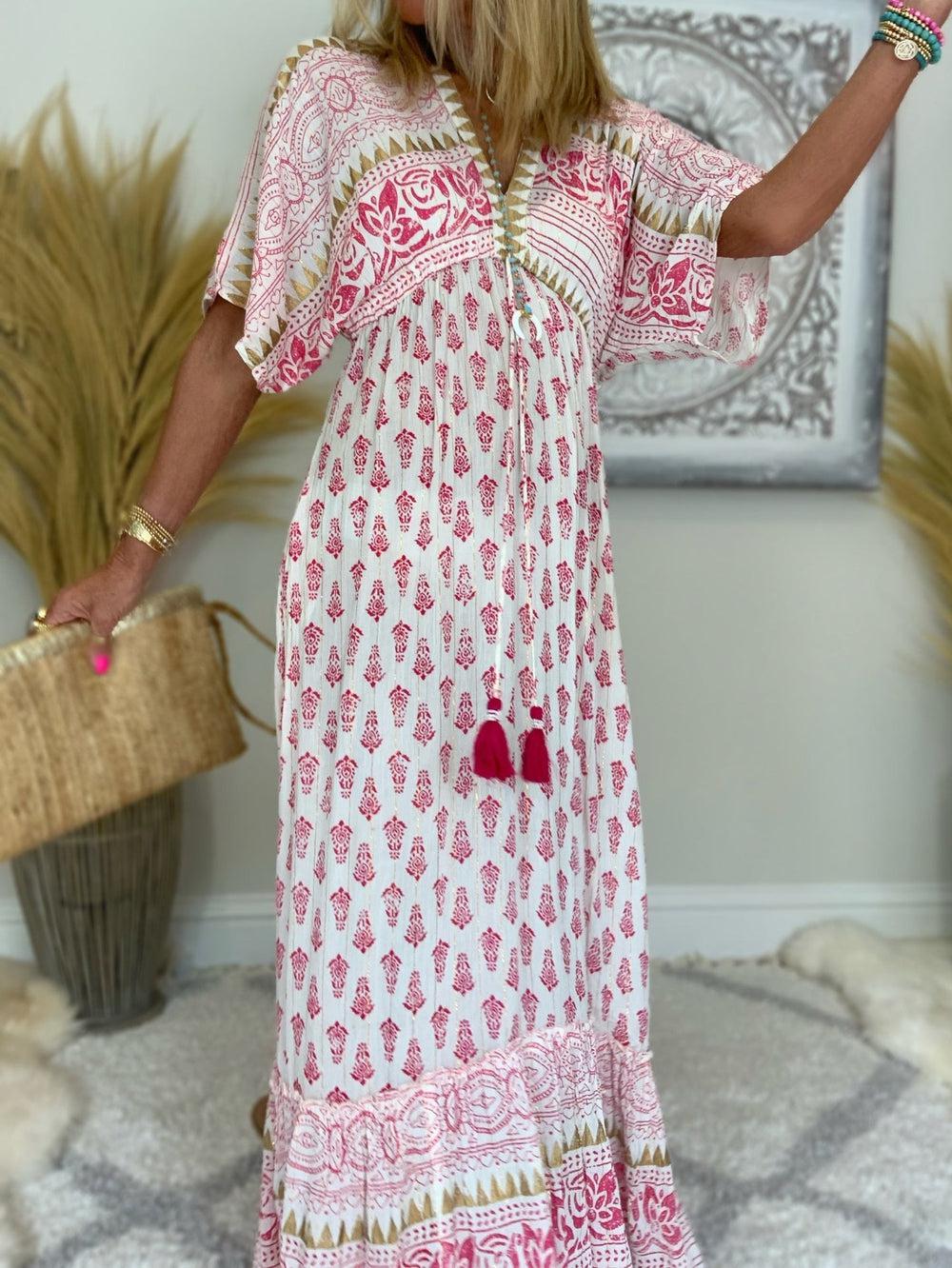 Femke™ - Women Ethno Pattern Maxi Dress