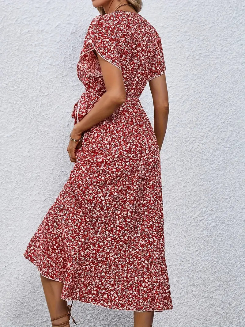 Sarinza™ - Floral Midi Dress