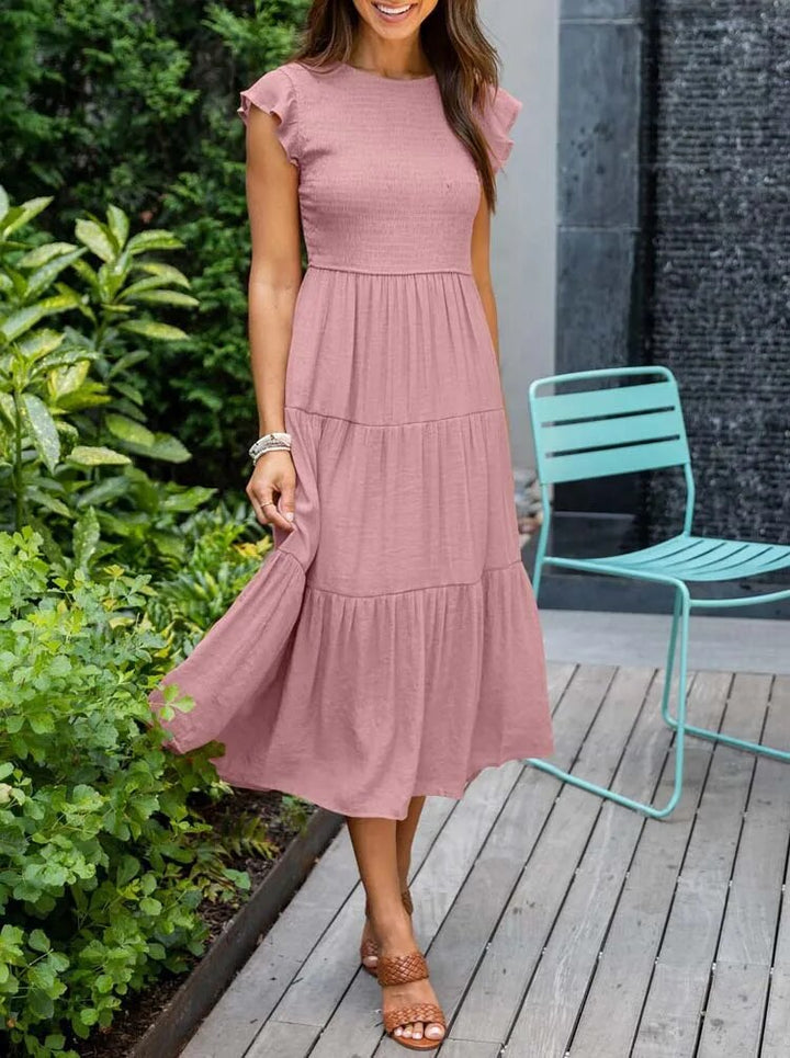 Zelina™ - Casual Summer Pleated Swing Dress