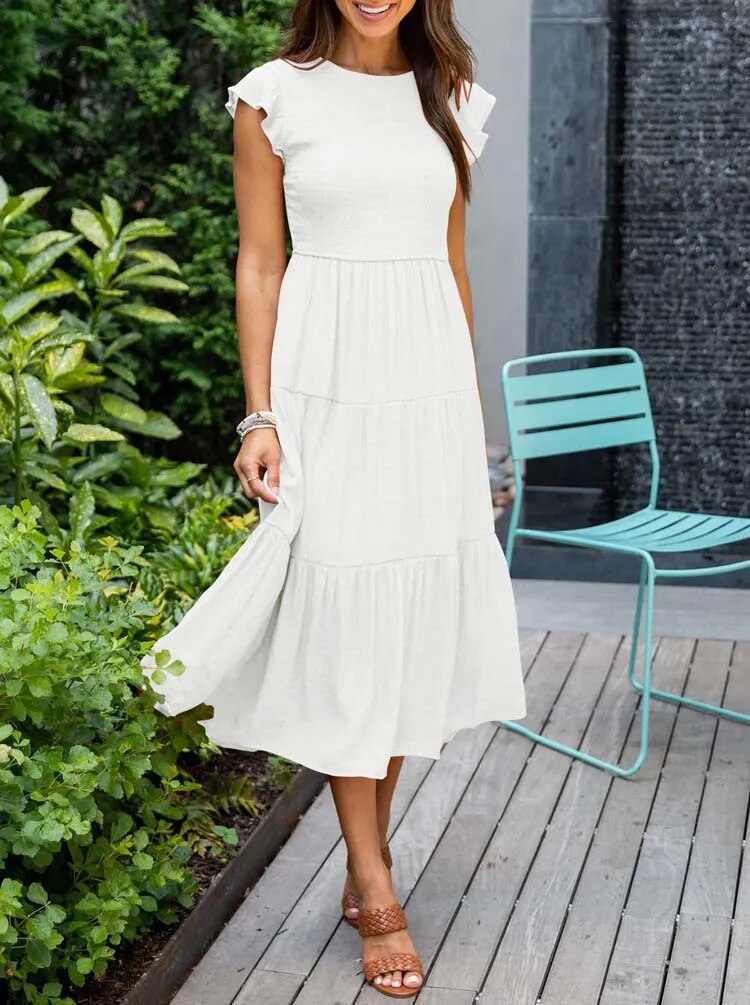 Zelina™ - Casual Summer Pleated Swing Dress