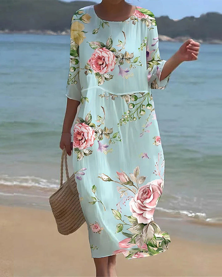 Irma™ - Elegant Floral Dress