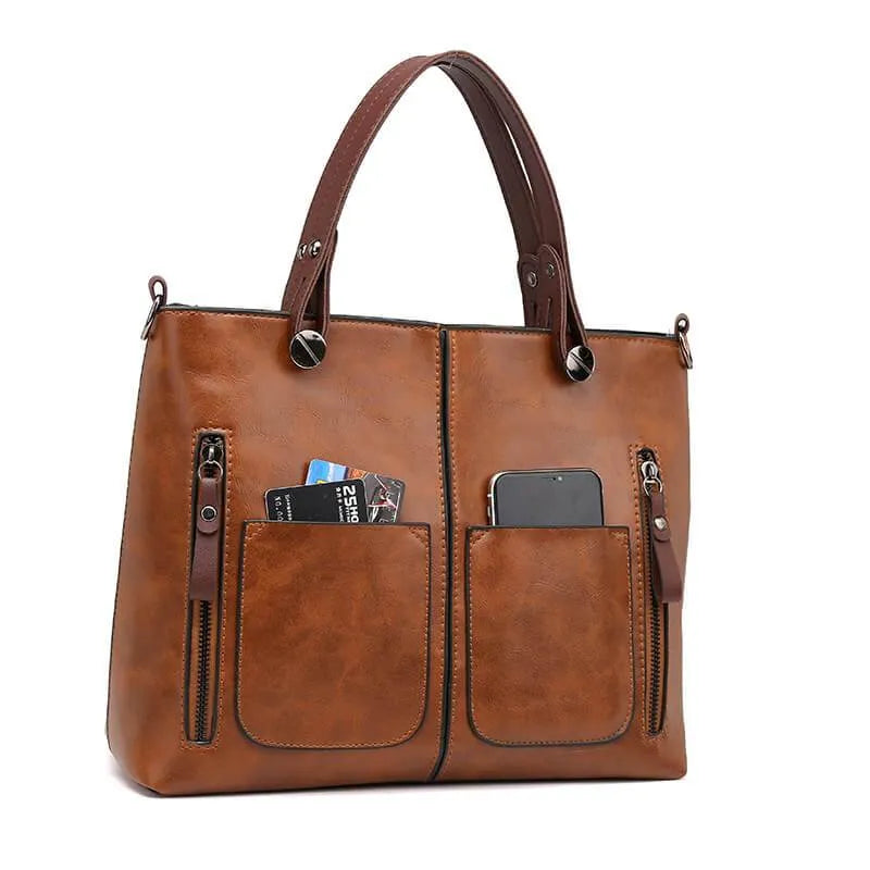 Scotta™ - Poppy Leather Shoulder Bag