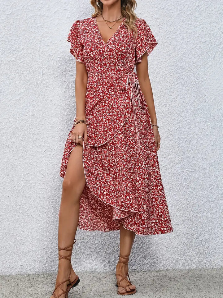 Sarinza™ - Floral Midi Dress