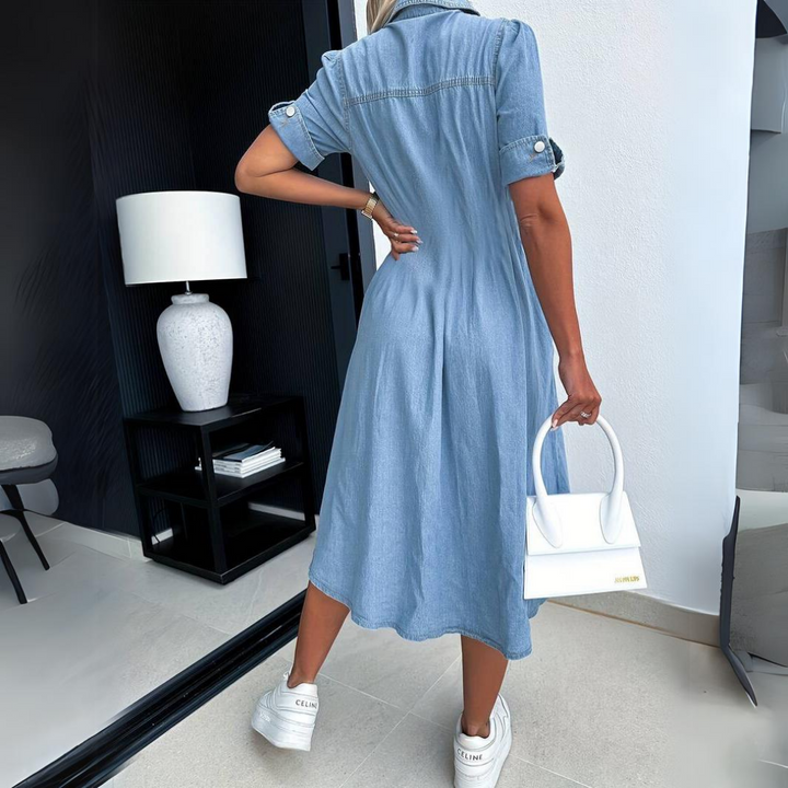 Leah™ - Women's Elegant Trendy Denim Dress