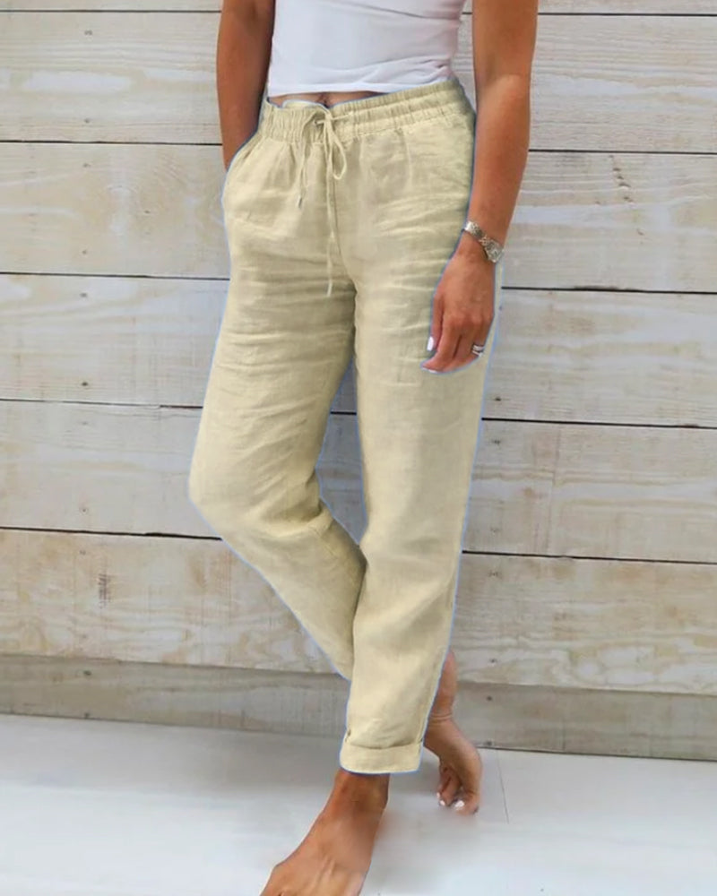 Miri™ - Cotton Elasticated Trousers