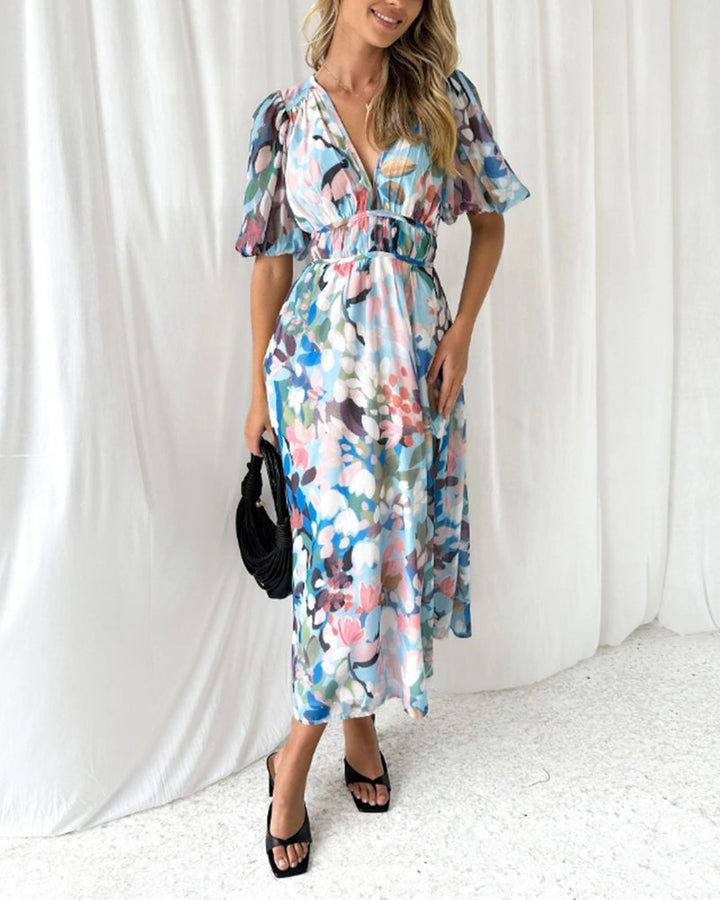 Scarlett™ - Stylish Floral Maxi Dress