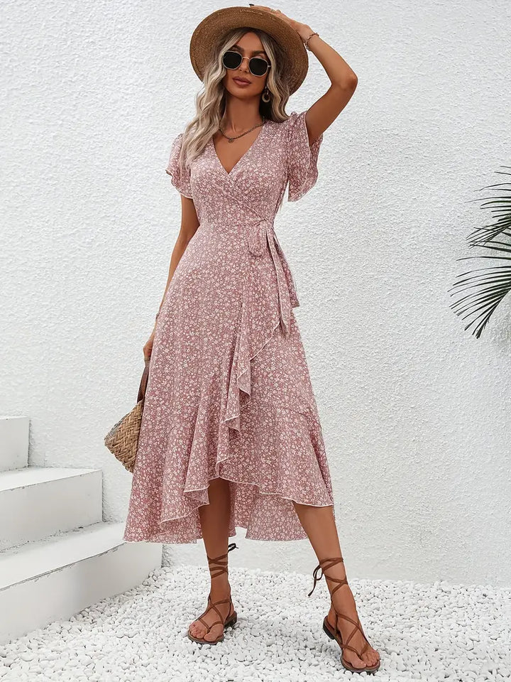 Sarinza™ - Floral Midi Dress