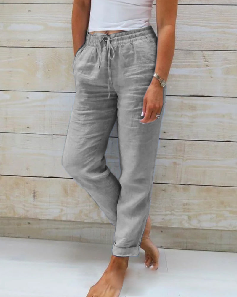 Miri™ - Cotton Elasticated Trousers