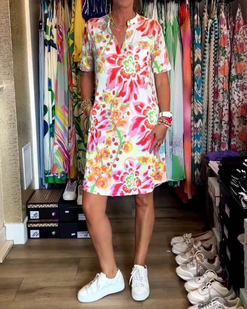 Ruby™ - Women Floral Print Dress