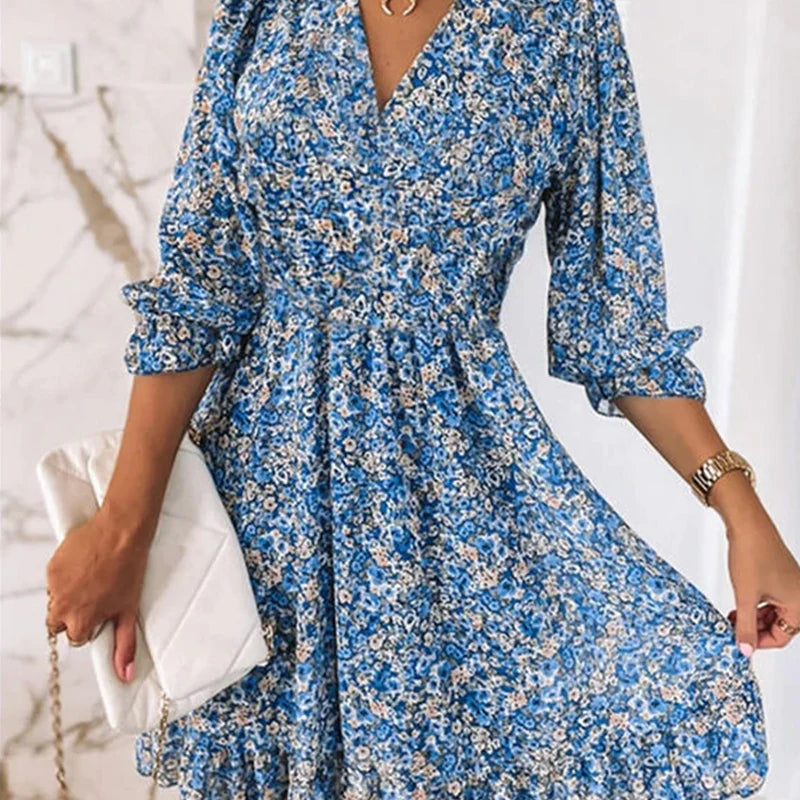 Laurin™ - Women's Comfortable Floral Print Dress