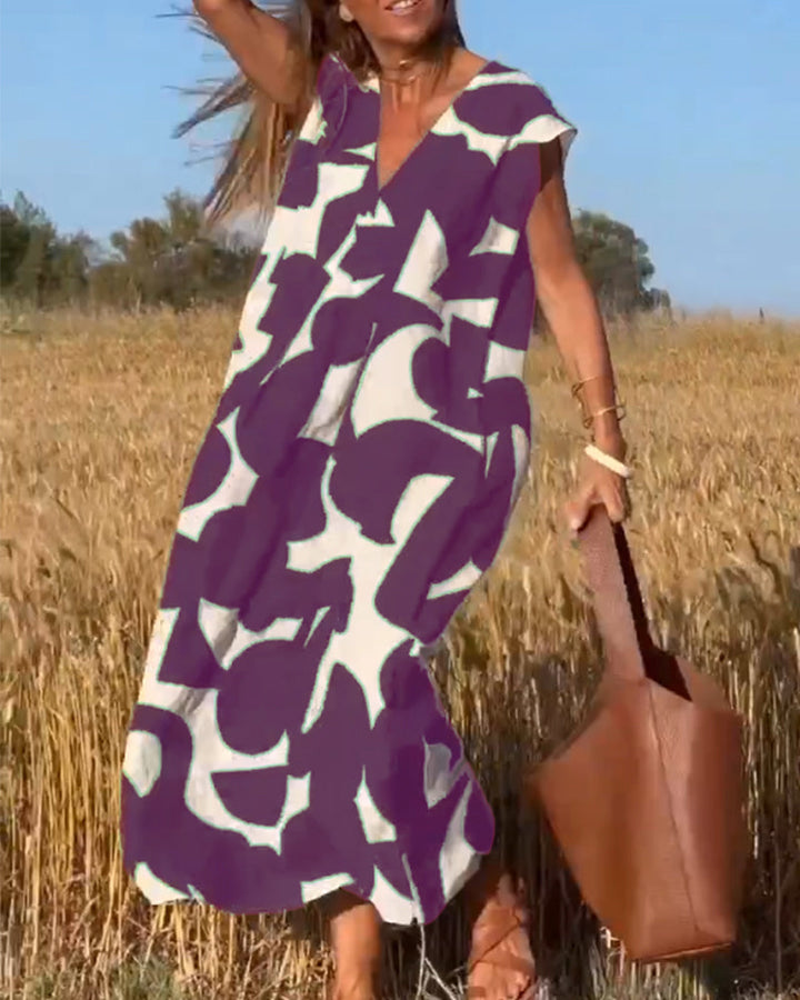 Kathleen™ - Women's Printed Long Dress