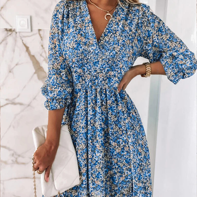 Laurin™ - Women's Comfortable Floral Print Dress