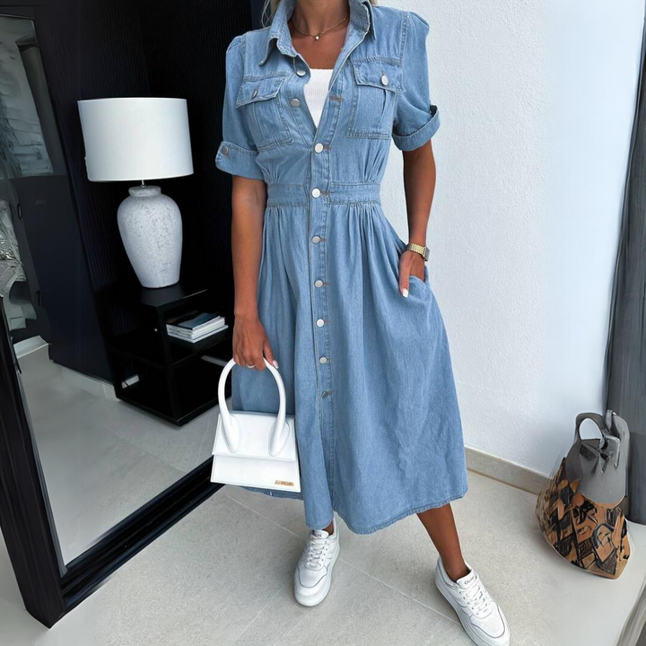 Leah™ - Women's Elegant Trendy Denim Dress