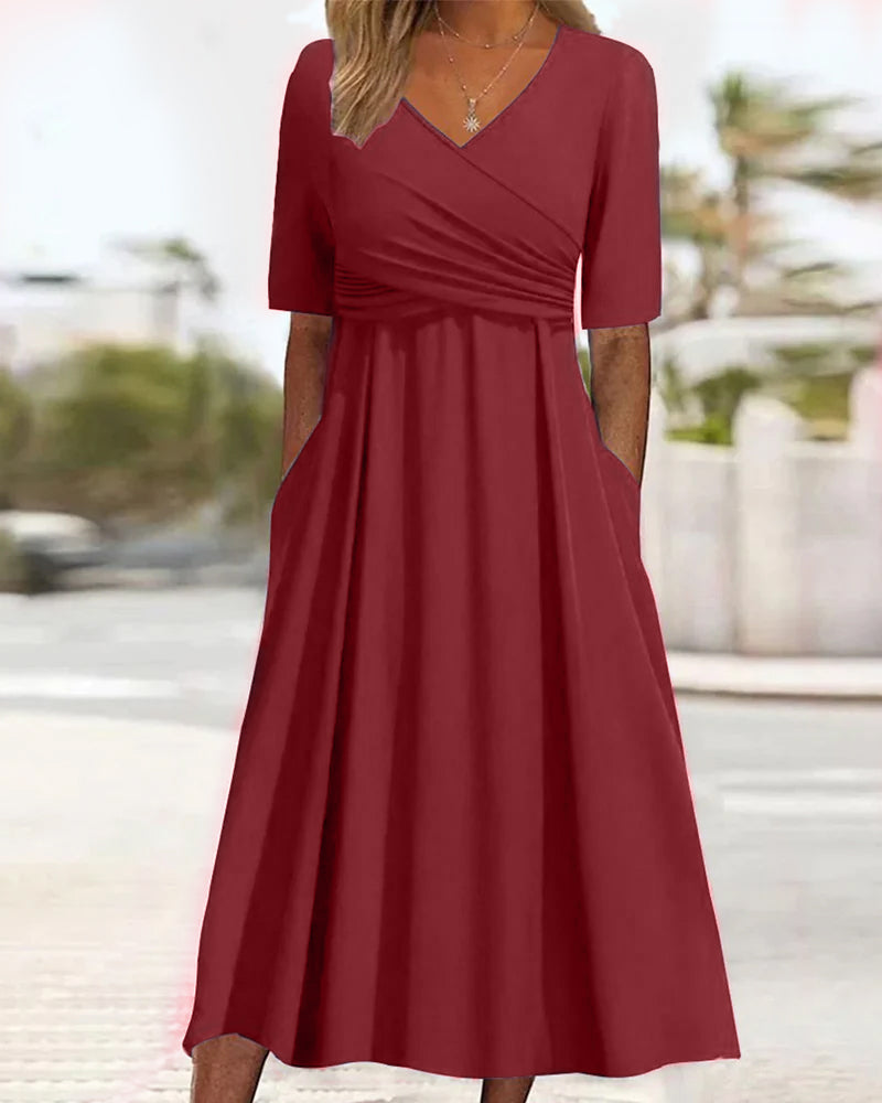 Petra™ - Elegant V-neck dress