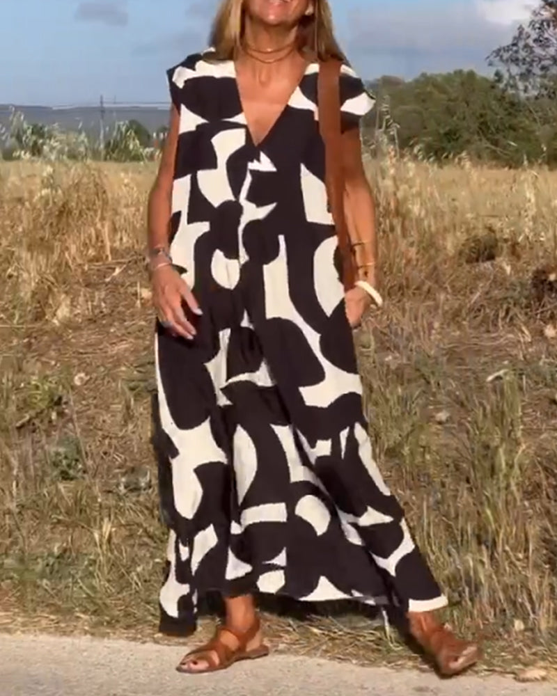 Kathleen™ - Women's Printed Long Dress