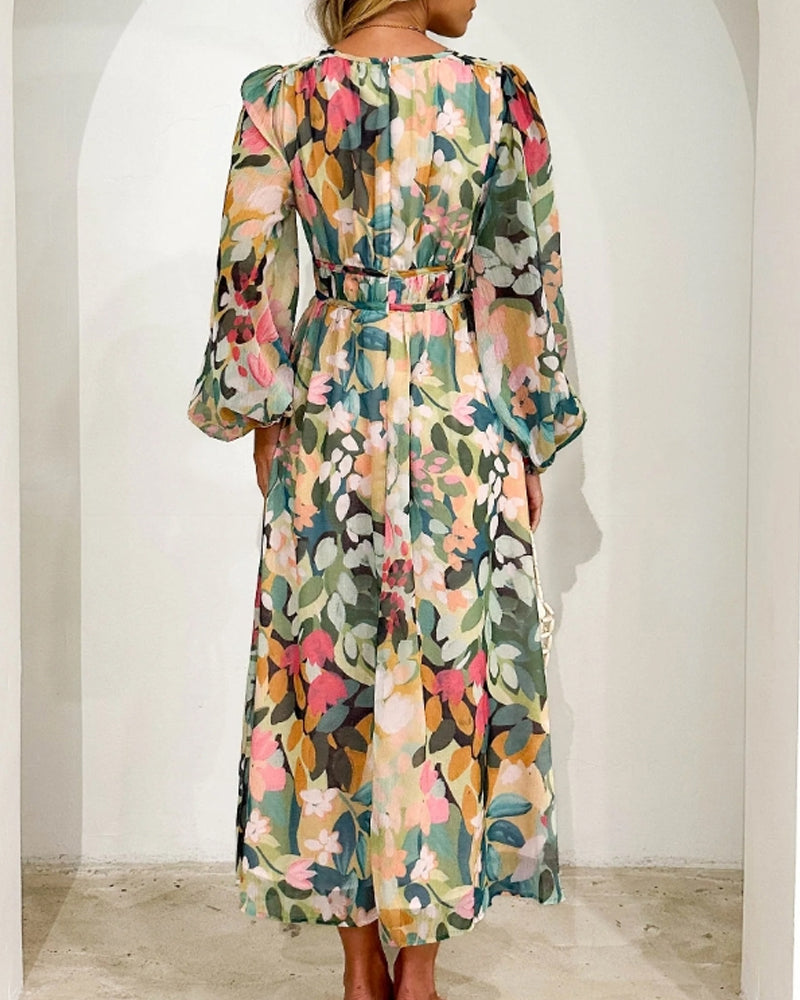 Scarlett™ - Stylish Floral Maxi Dress