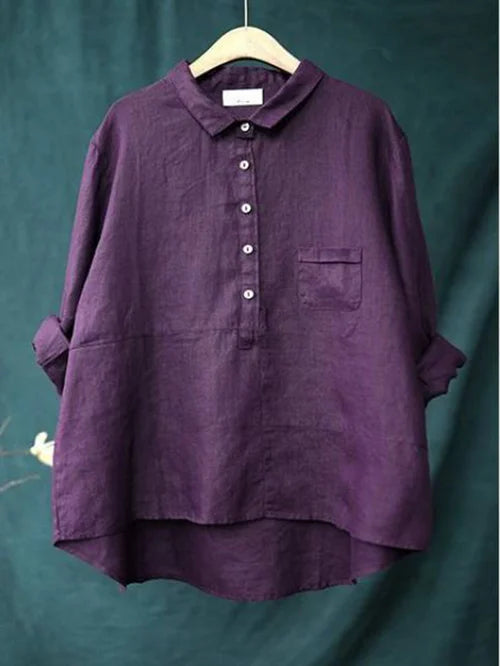 LENORA™ - Relaxed Button-Up Shirt