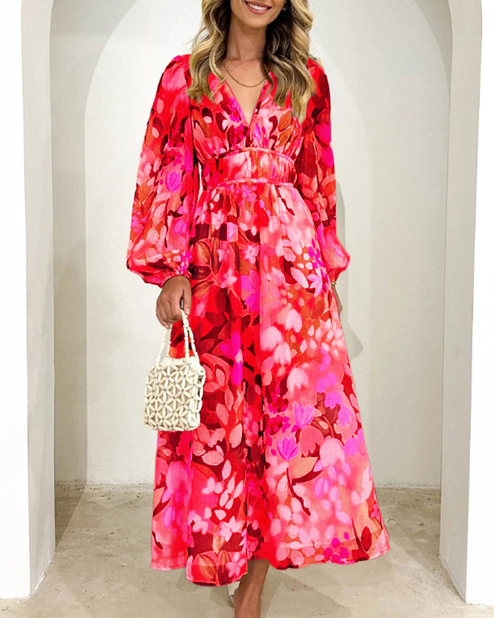 Scarlett™ - Stylish Floral Maxi Dress