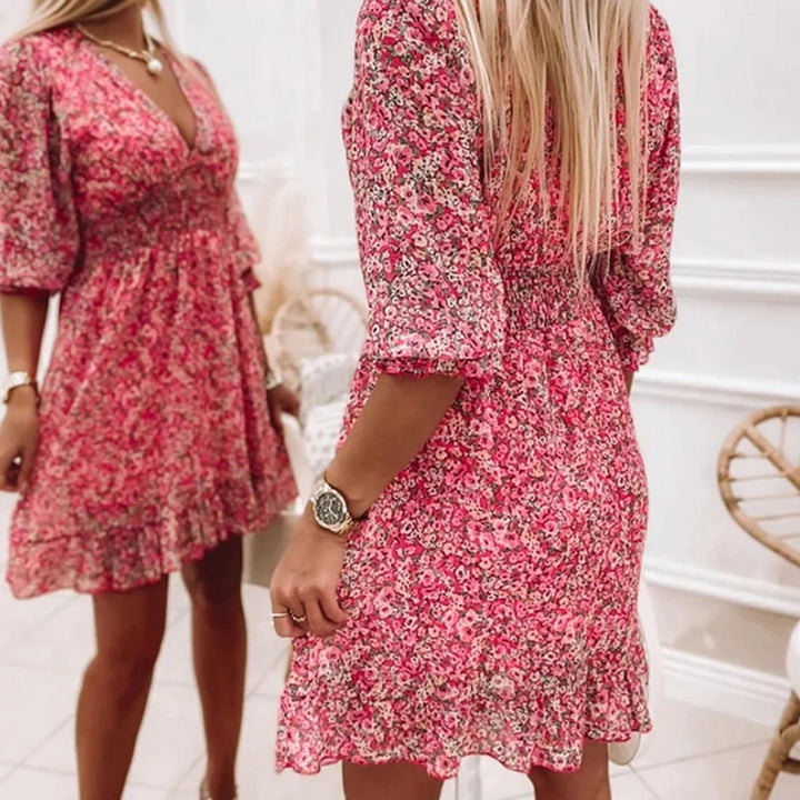 Laurin™ - Women's Comfortable Floral Print Dress