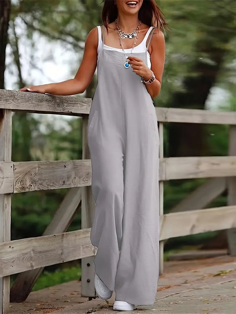 Samrina™ - Sleeveless Capine Jumpsuit