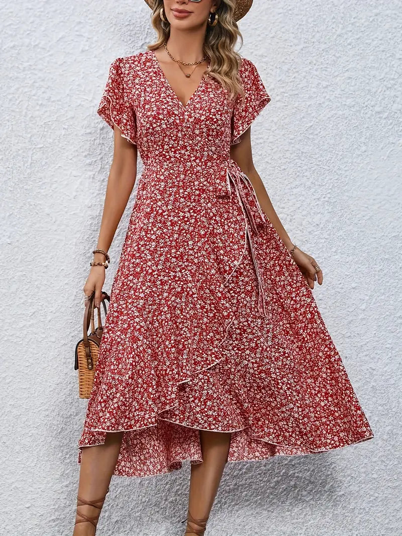 Sarinza™ - Floral Midi Dress