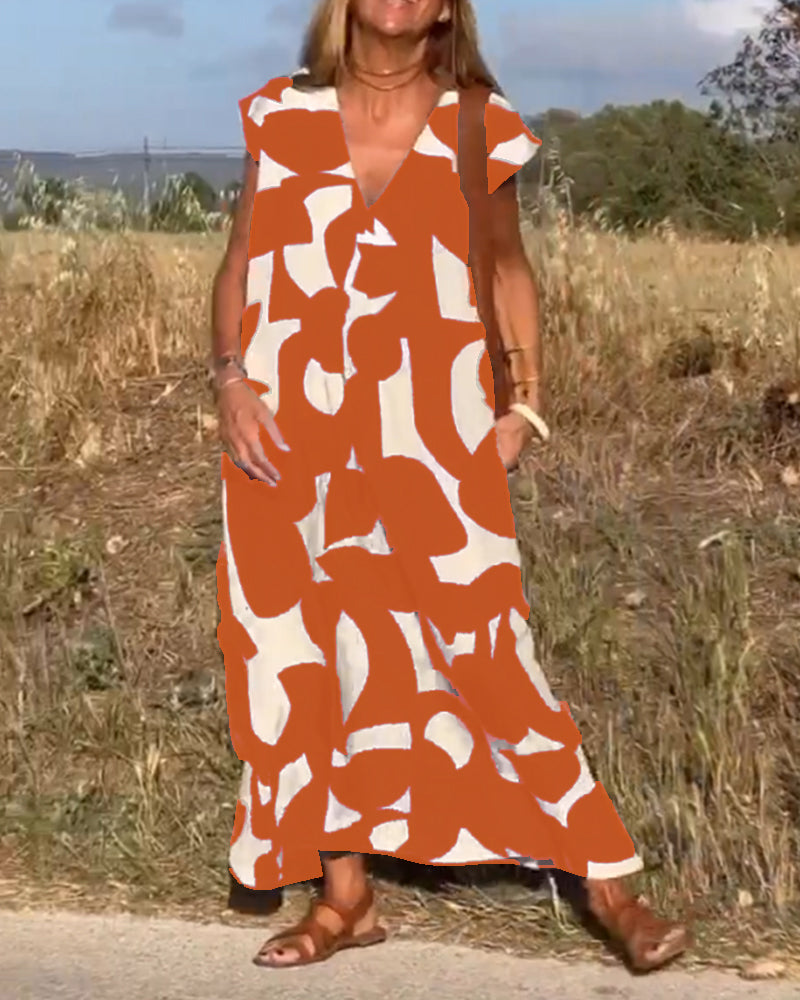 Kathleen™ - Women's Printed Long Dress