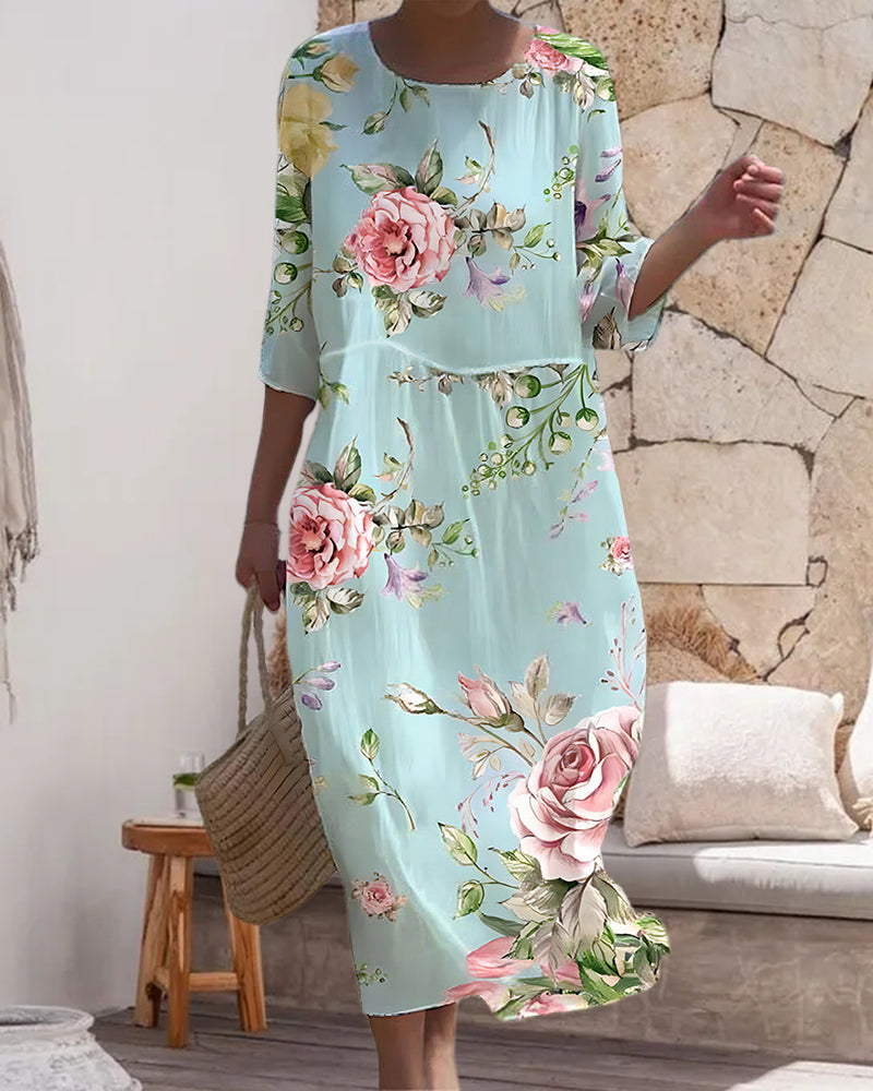 Irma™ - Elegant Floral Dress