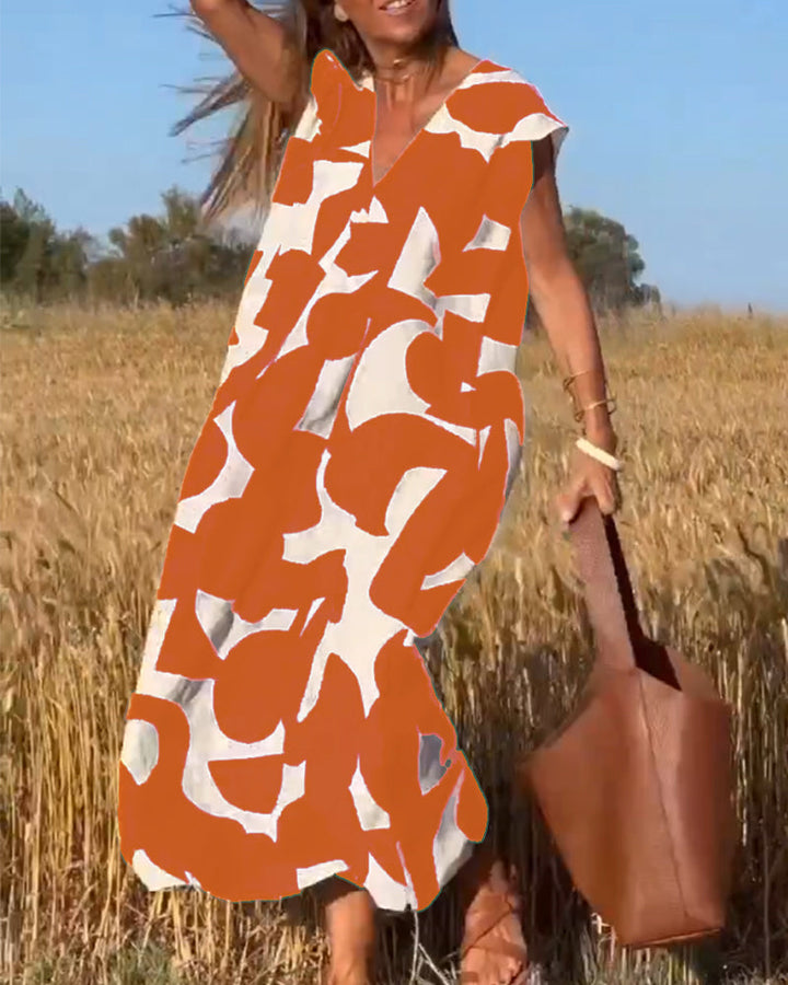 Kathleen™ - Women's Printed Long Dress