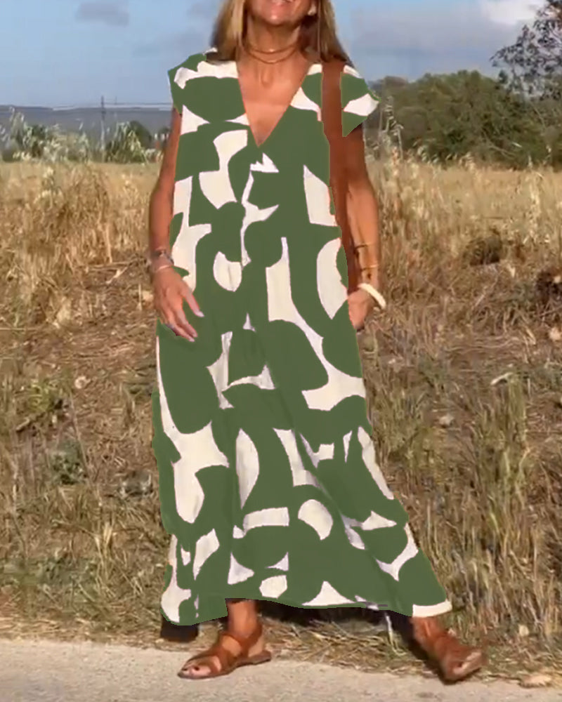 Kathleen™ - Women's Printed Long Dress