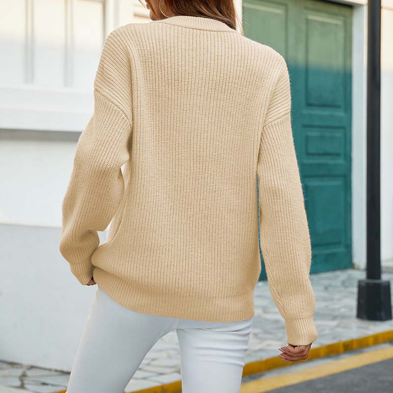 LOLA | CASUAL SWEATER IN ELEGANT CABLE KNIT