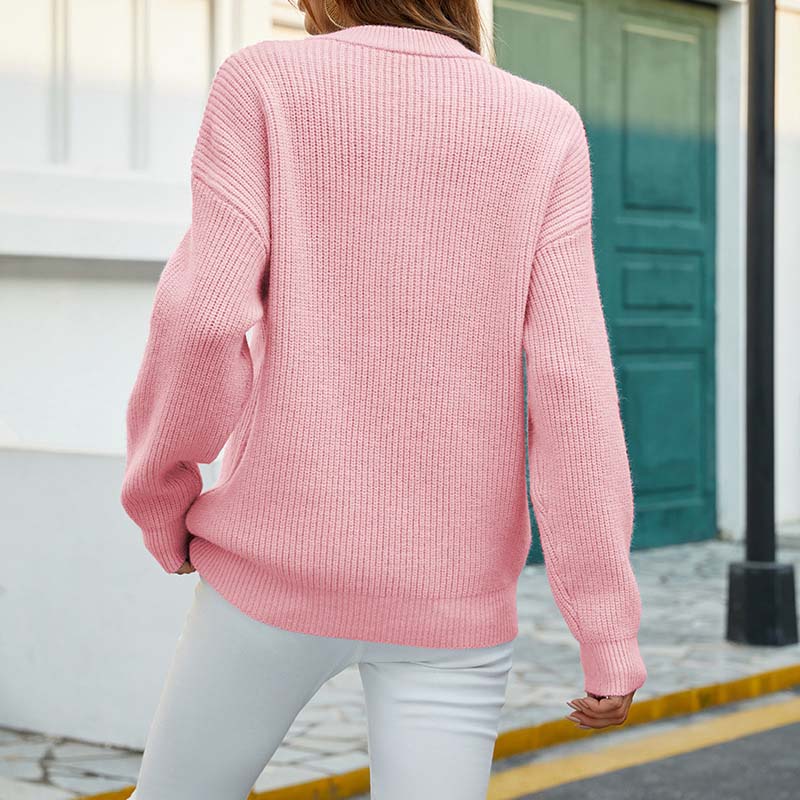 LOLA | CASUAL SWEATER IN ELEGANT CABLE KNIT