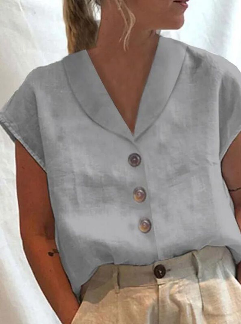 Leni™ - Fashionable Collar Blouse