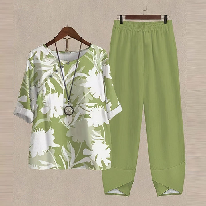 Rhean™- Effortless Chic Shirt and Pant Set