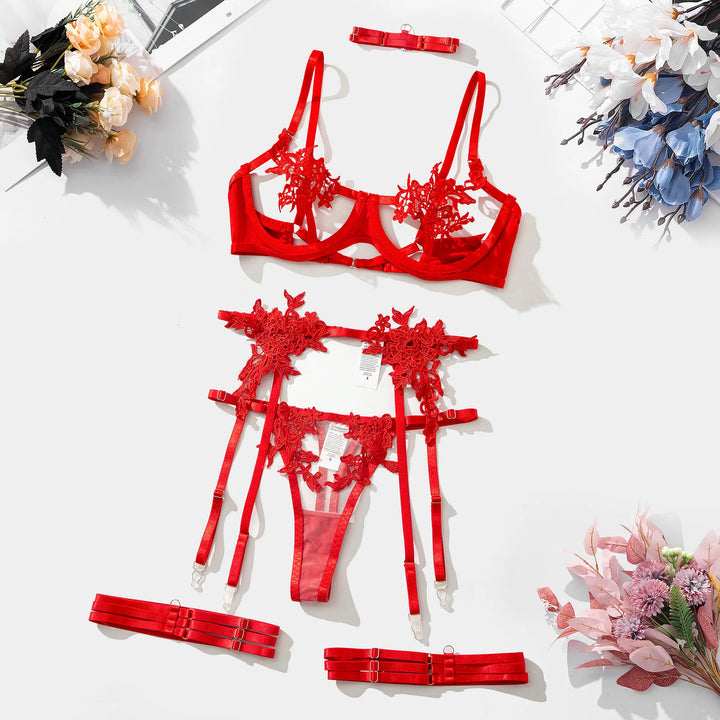 Alena - 3-piece French lingerie set