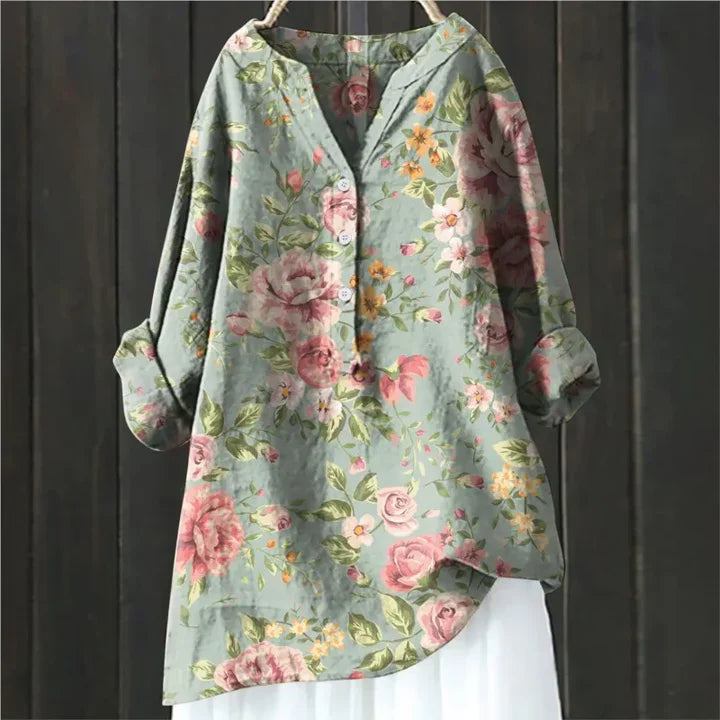 Jasmine™ - Women's  Floral Blouse