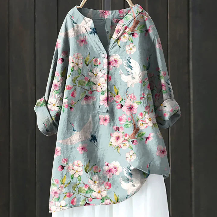 Jasmine™ - Women's  Floral Blouse