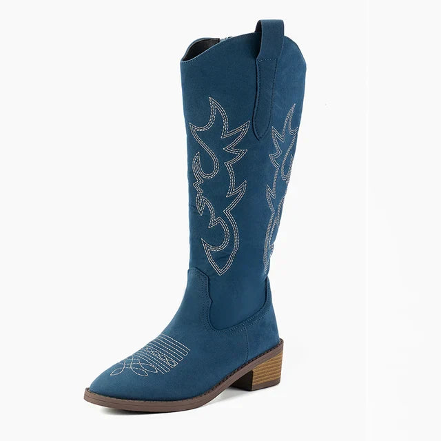 Ivy - Embroidered western cowboy boots