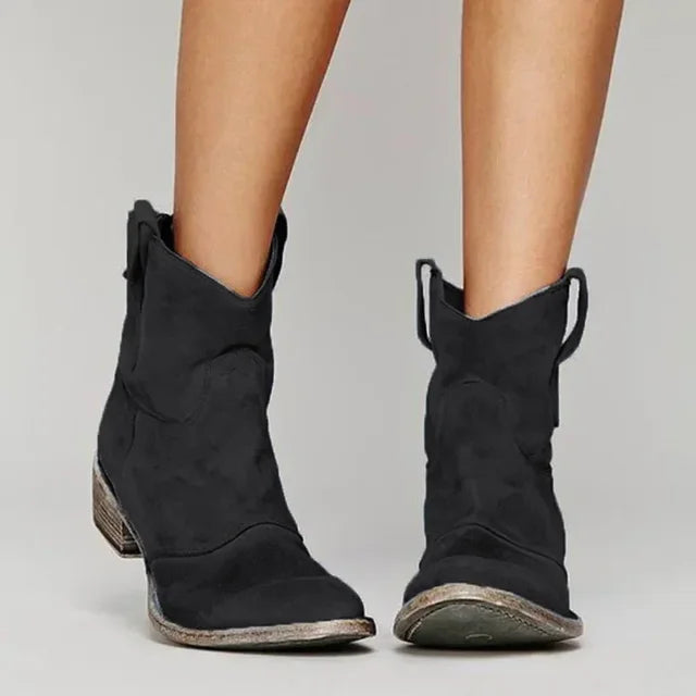 Jane - Vintage cowboy ankle boots for women