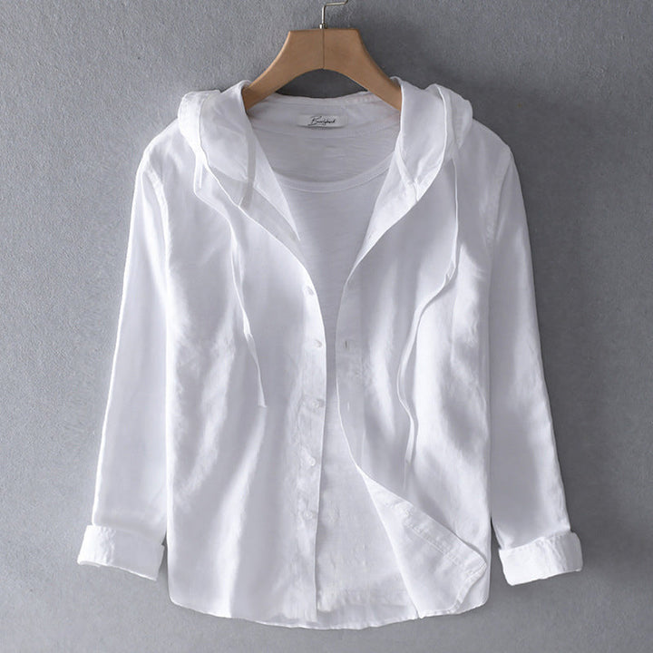 Anton™ - Women's Long Sleeve Linen Shirt