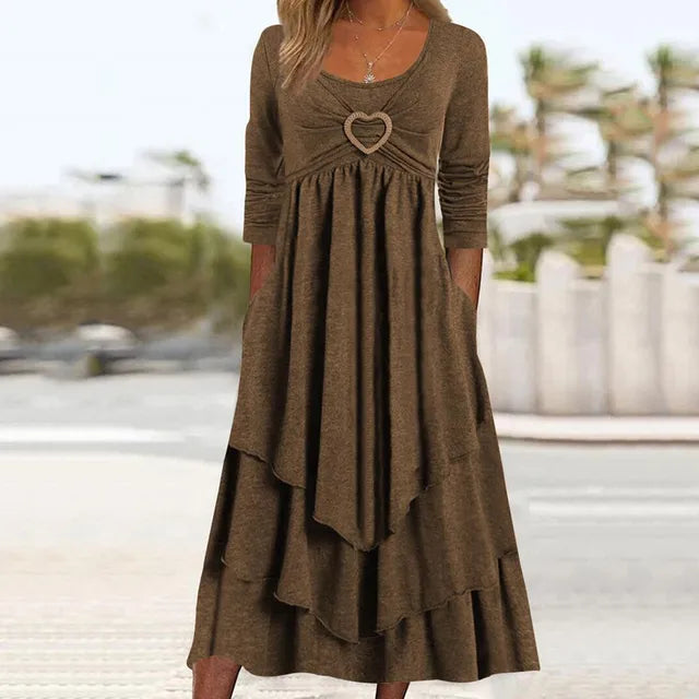 Waline™ - Layered Dress with Heart Ring