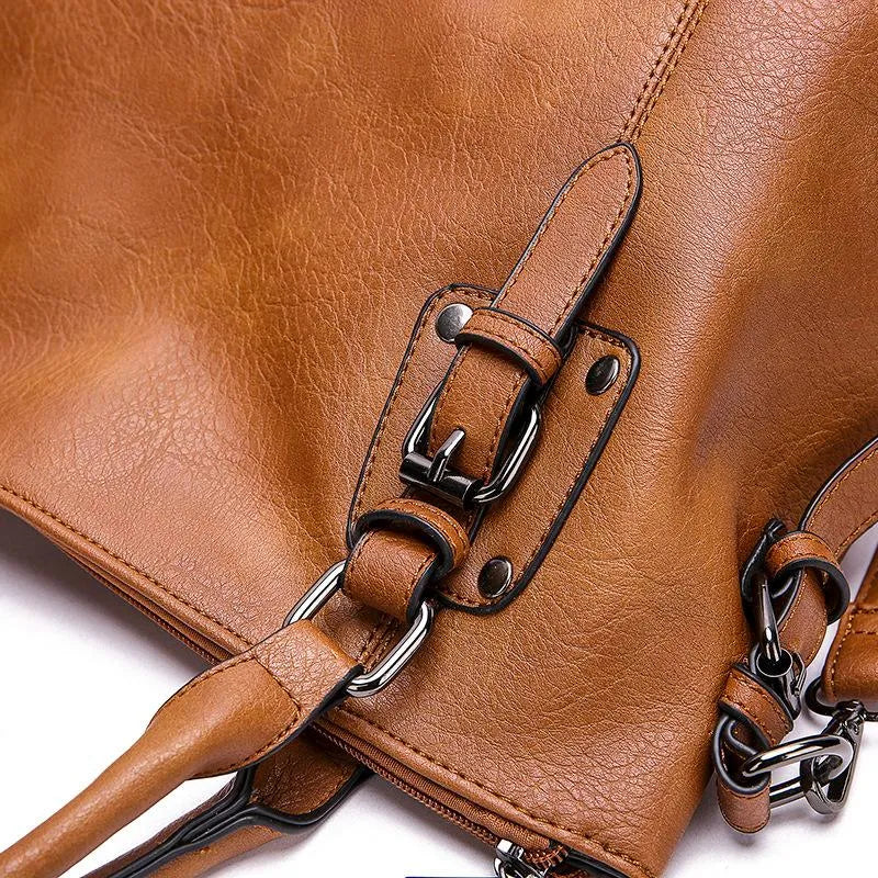 GUDRUN - ELEGANT LEATHER CROSSBODY BAG