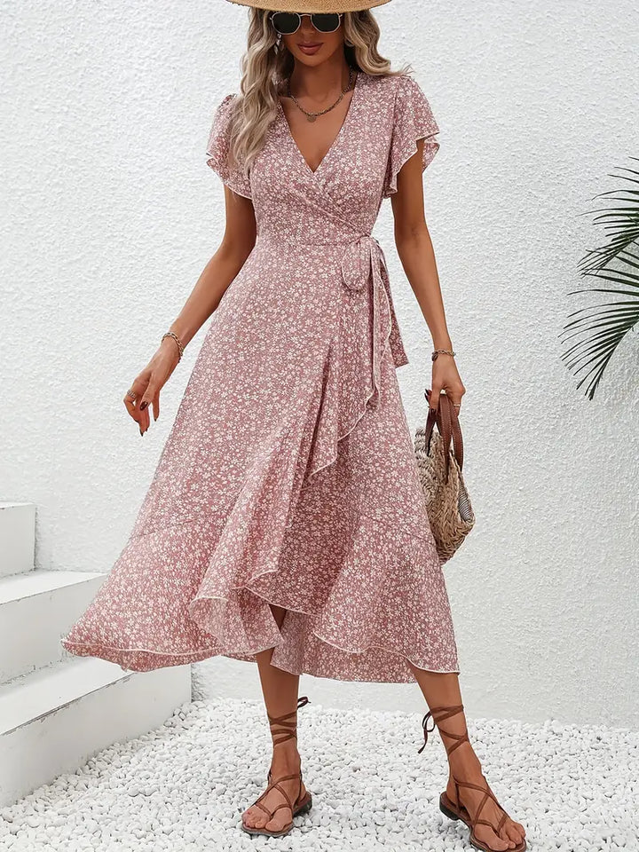 Sarinza™ - Floral Midi Dress