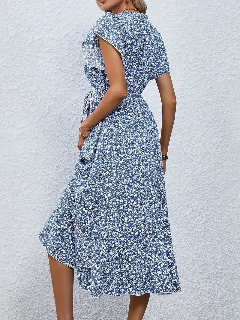 Sarinza™ - Floral Midi Dress